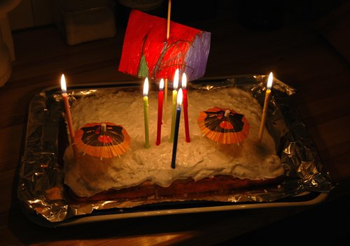 Coconut Birthday Cake.  Yum!
