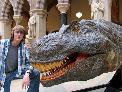 Portrait with Tyrannosaurus Rex