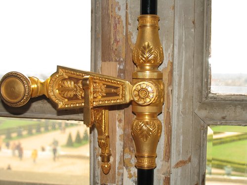 Versailles:  Gold Window Locks