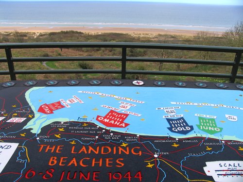 Map of D-Day Landing Beaches (aka 'Story of our drive to Omaha Beach, Part 6')