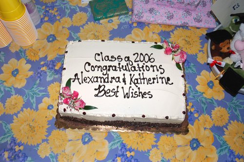 Graduation party cake