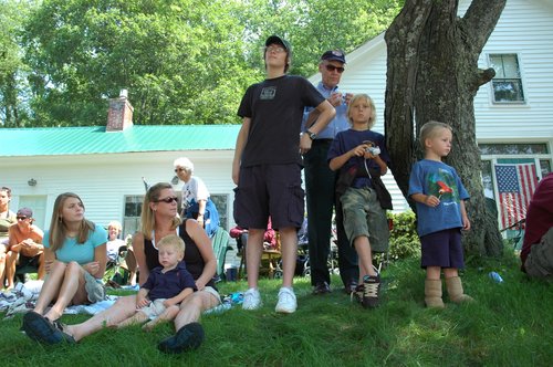 On the front lawn, Londonderry 4th