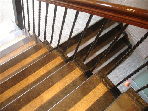 Front-lit stairwell