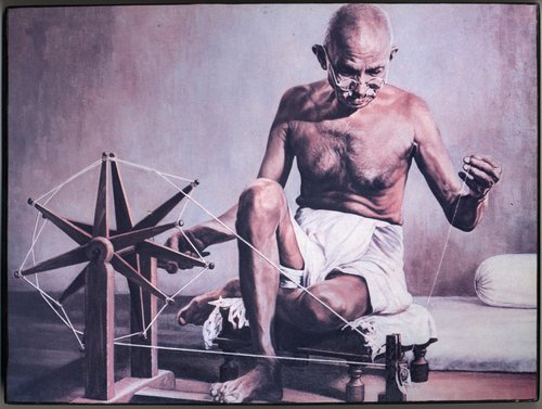 GordonStudy_GandhiSpinning