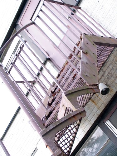 Painted Metal Staircase