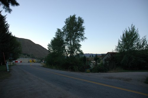 Clear sky evening light