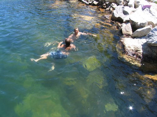 Swimming in Amphitheater Lake