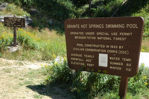 Granite Hot Springs (Sign)