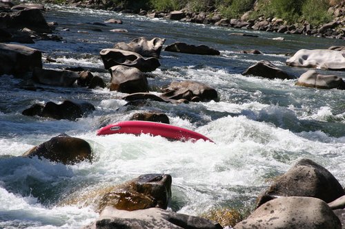 Drinking Salmon River water