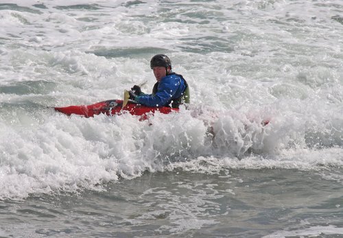 Surf Kayaking at Hampton