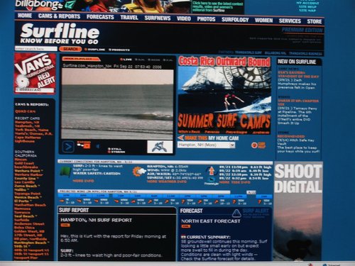 Checking the Surfline Cam