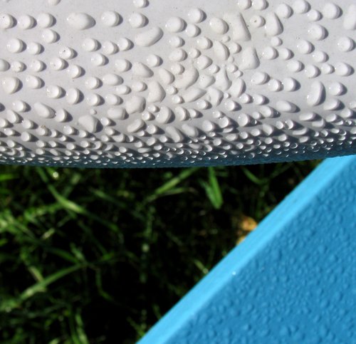 Plastic Lawn Furniture (with dew drops)