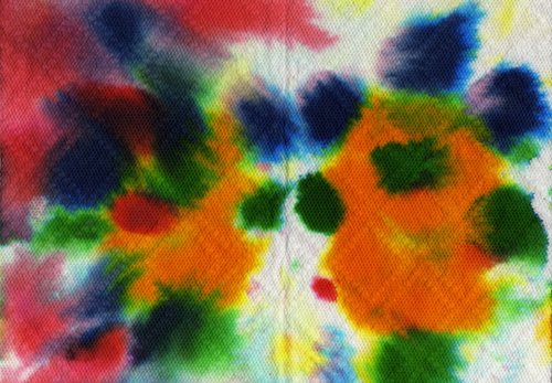 Food Coloring on a Paper (scanned image)