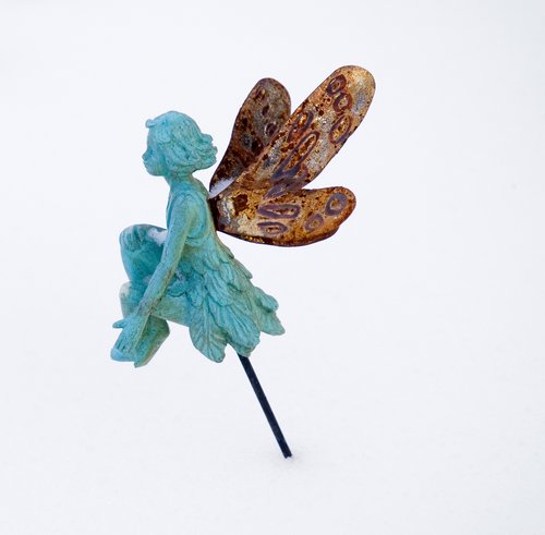 Garden Fairy in Snow