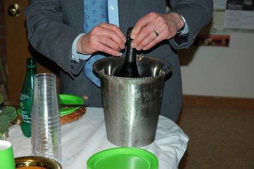 Opening the Champagne
