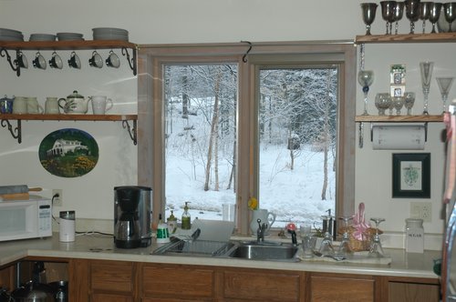 Kitchen Window Snow